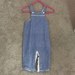 Janie and Jack Chambray Kids Overalls
